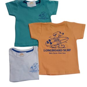 Remera m/corta perro surf